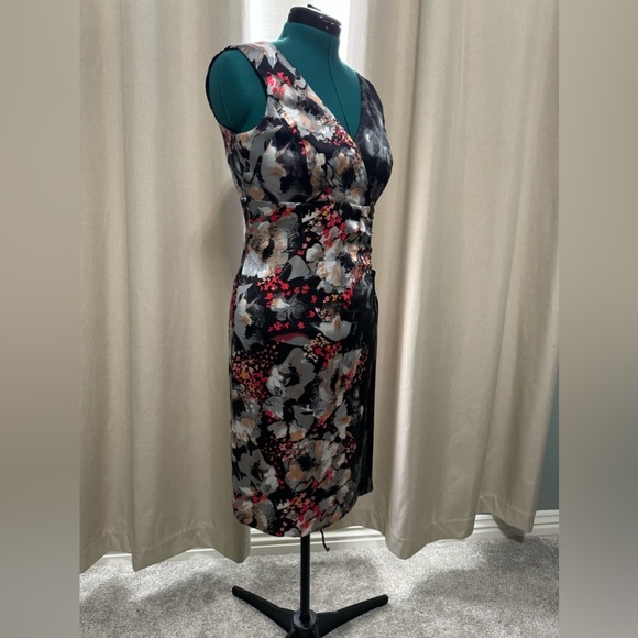 Fully Lined Donna Rocco Silk Dress Size 12 - Picture 2 of 14